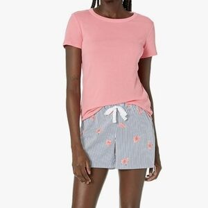 Amazon Essentials Coral Top and Shorts Sleepwear Set
